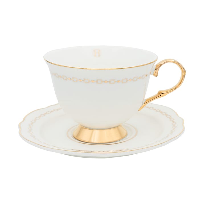 Anima Bianco Tasse mit Untersetzer - 22cl - Hilke Collection