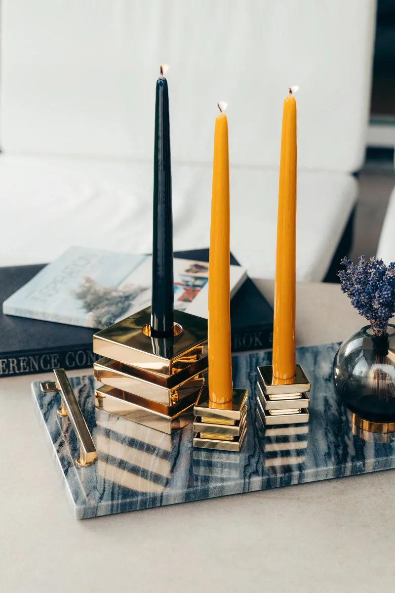 Cara Kerzenhalter, Massives Messing Hilke Collection