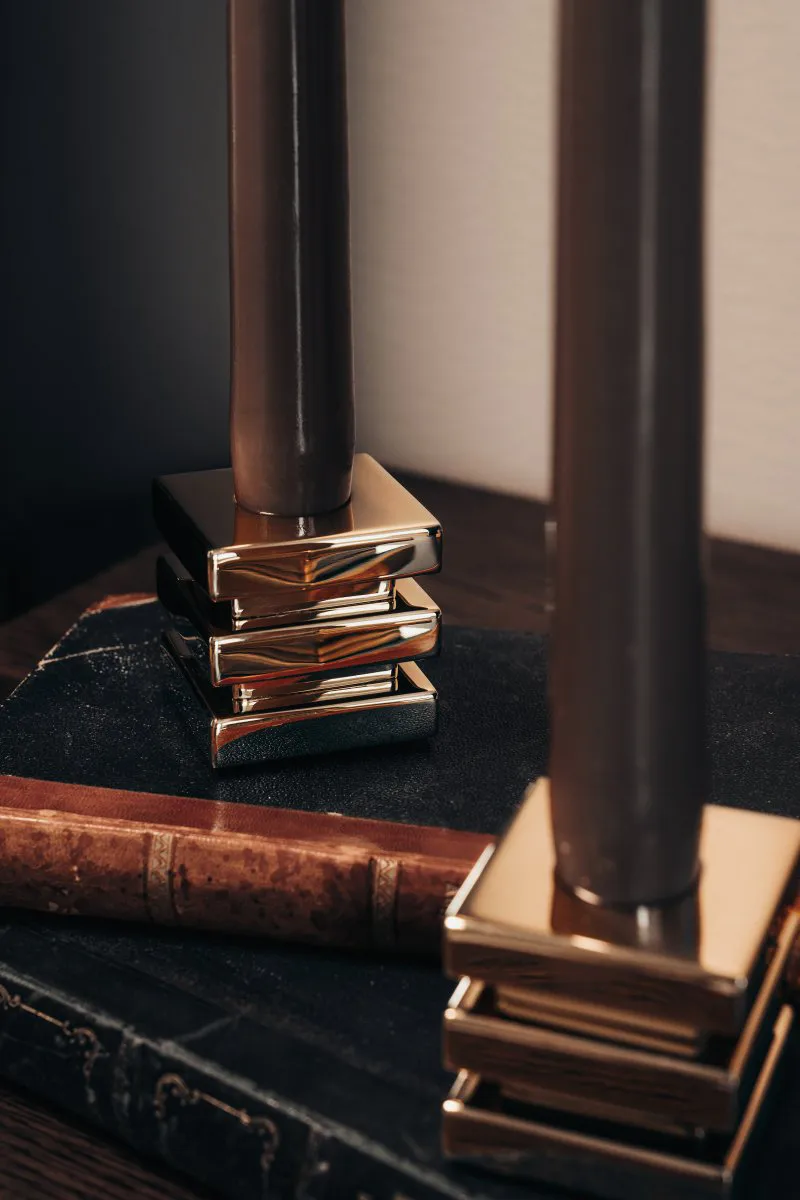 Cara Kerzenhalter, Massives Messing Hilke Collection