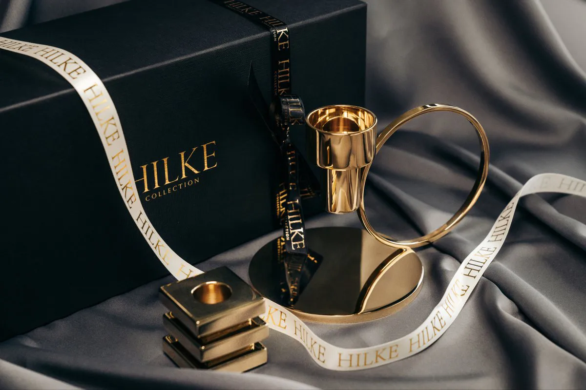 Cara Kerzenhalter, Massives Messing Hilke Collection