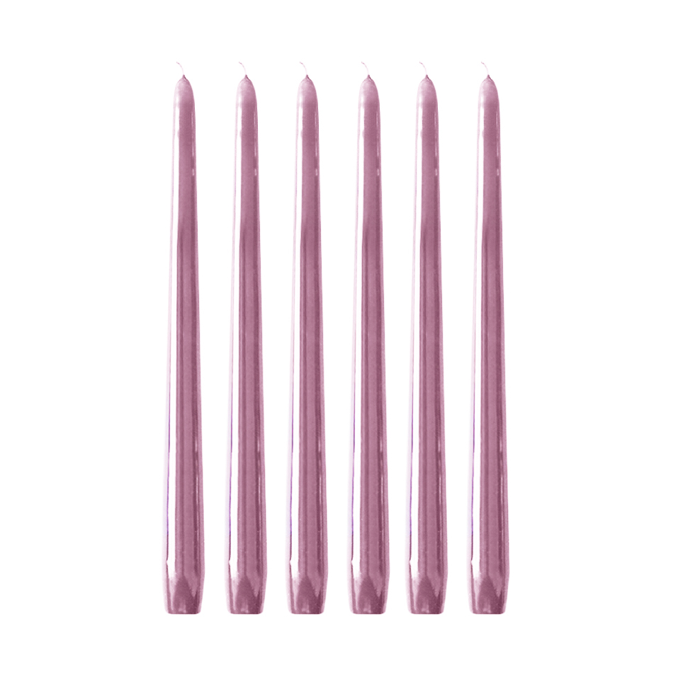 Hilke Collection Herrenhauskerzen 30 cm 6er-Pack Altrosa