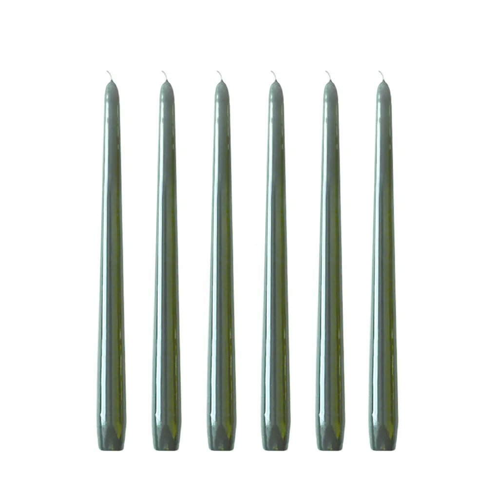 Herrenhauskerzen 30 cm 6er-Pack, Antikgrün Hilke Collection