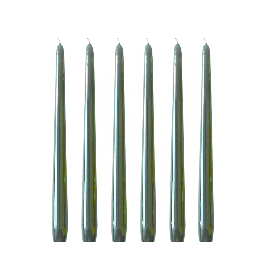 Hilke Collection Herrenhauskerzen 30 cm 6er-Pack Antikgrün