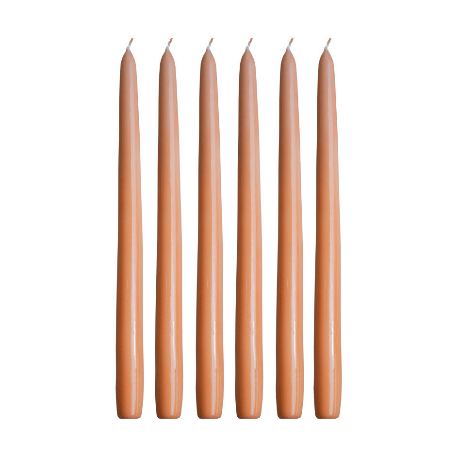 Hilke Collection Herrenhauskerzen 30 cm 6er-Pack Aprikose