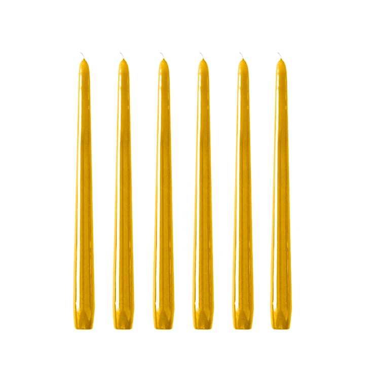 Herrenhauskerzen 30 cm 6er-Pack, Senfgelb Hilke Collection