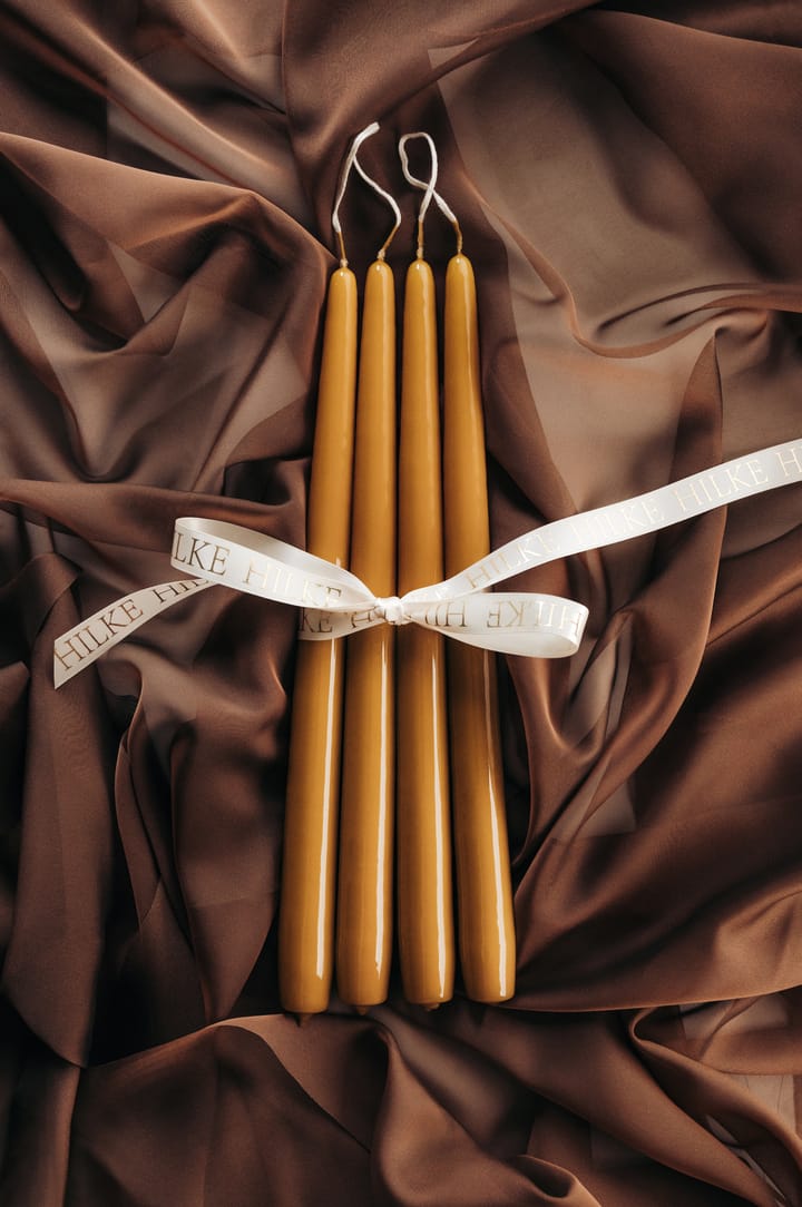 Herrenhauskerzen 30 cm 6er-Pack, Senfgelb Hilke Collection