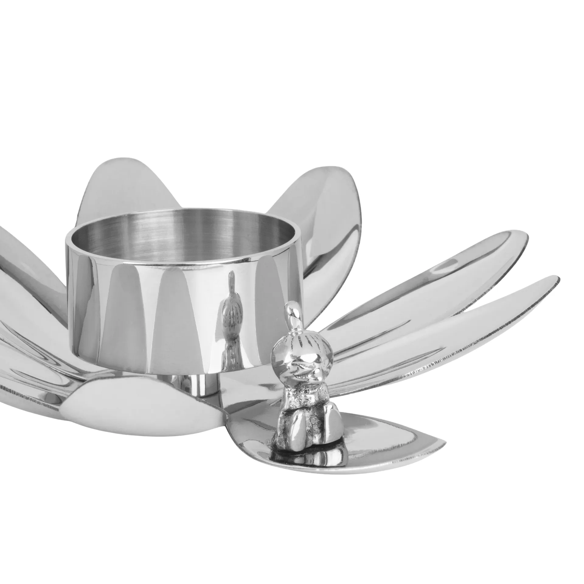 Hilke X Mumin Little My Kerzenständer, Vernickeltes Messing Hilke Collection