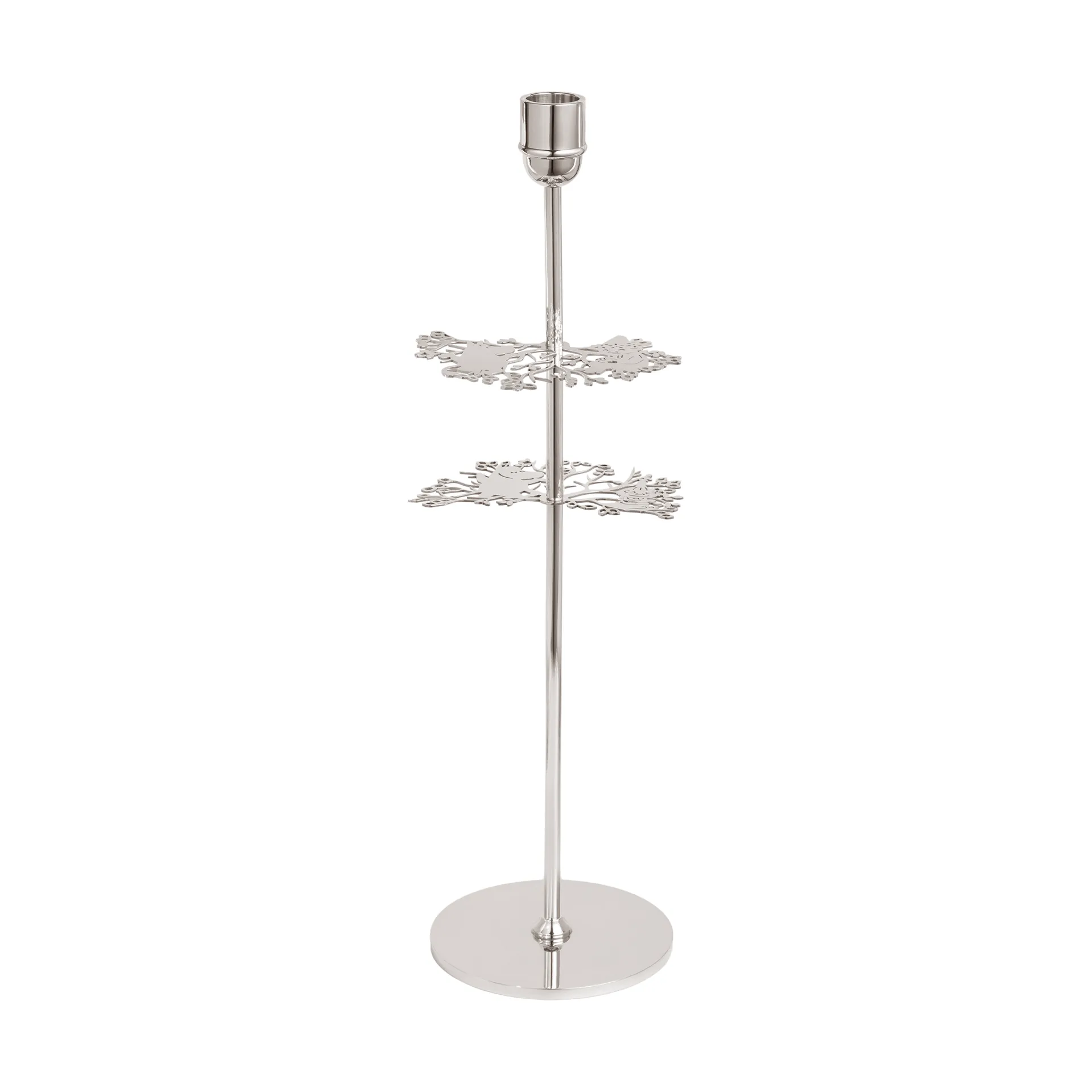 Hilke X Mumin No.2 Kerzenständer, Vernickeltes Messing Hilke Collection