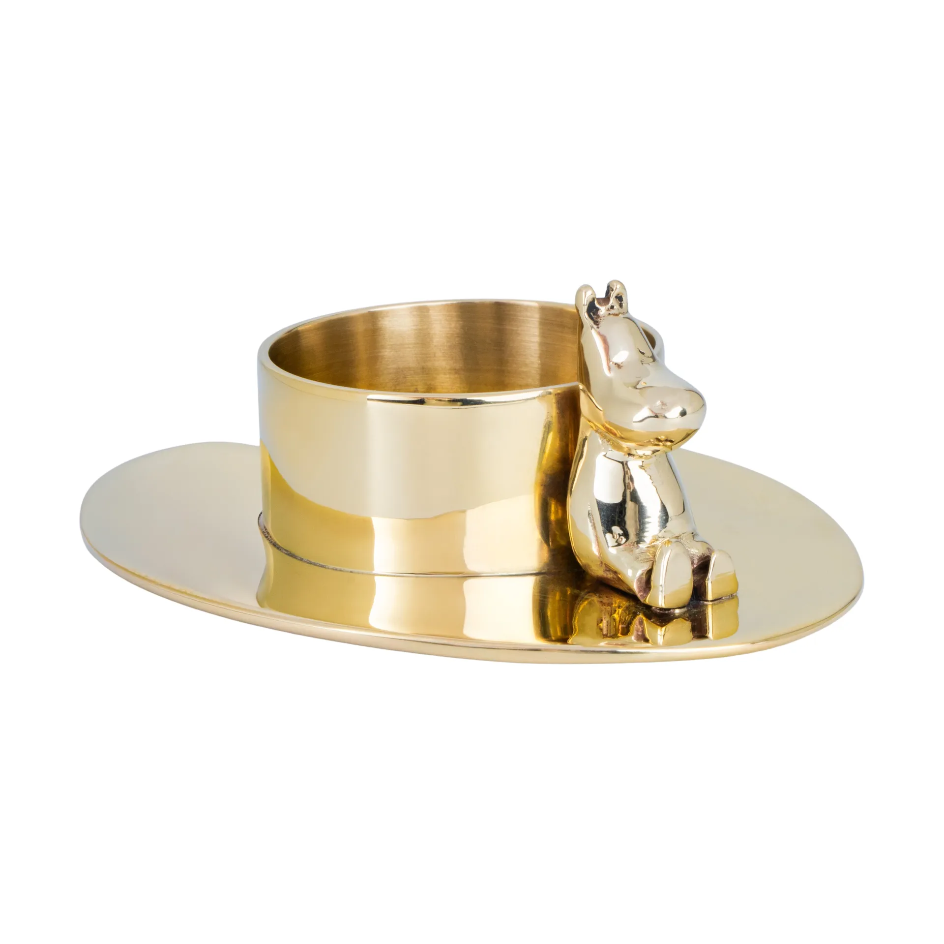 Hilke X Mumin No.3 Kerzenhalter, Messing Hilke Collection