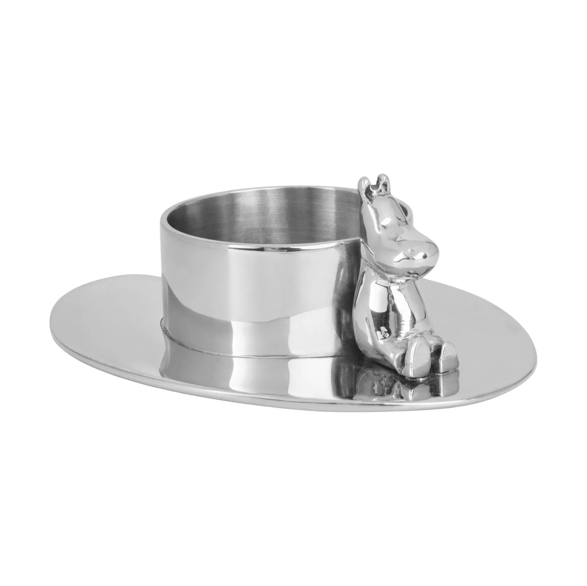 Hilke X Mumin No.3 Kerzenhalter, Vernickeltes Messing Hilke Collection