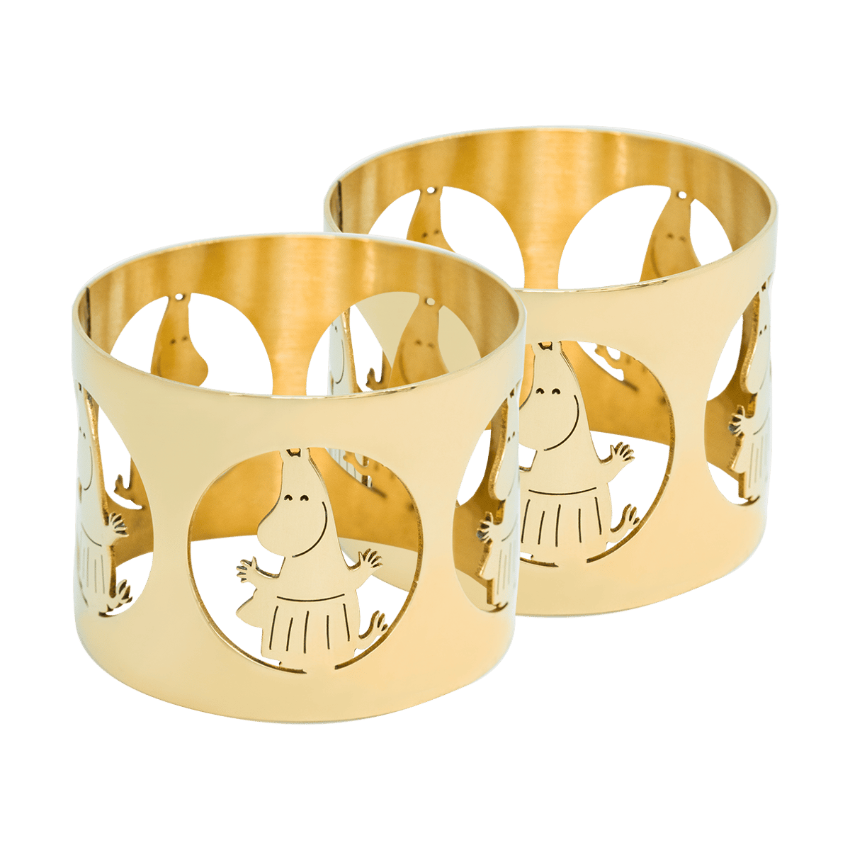 Hilke Collection Hilke X Mumin Serviettenringe Moominmamma 2er-Pack Messing