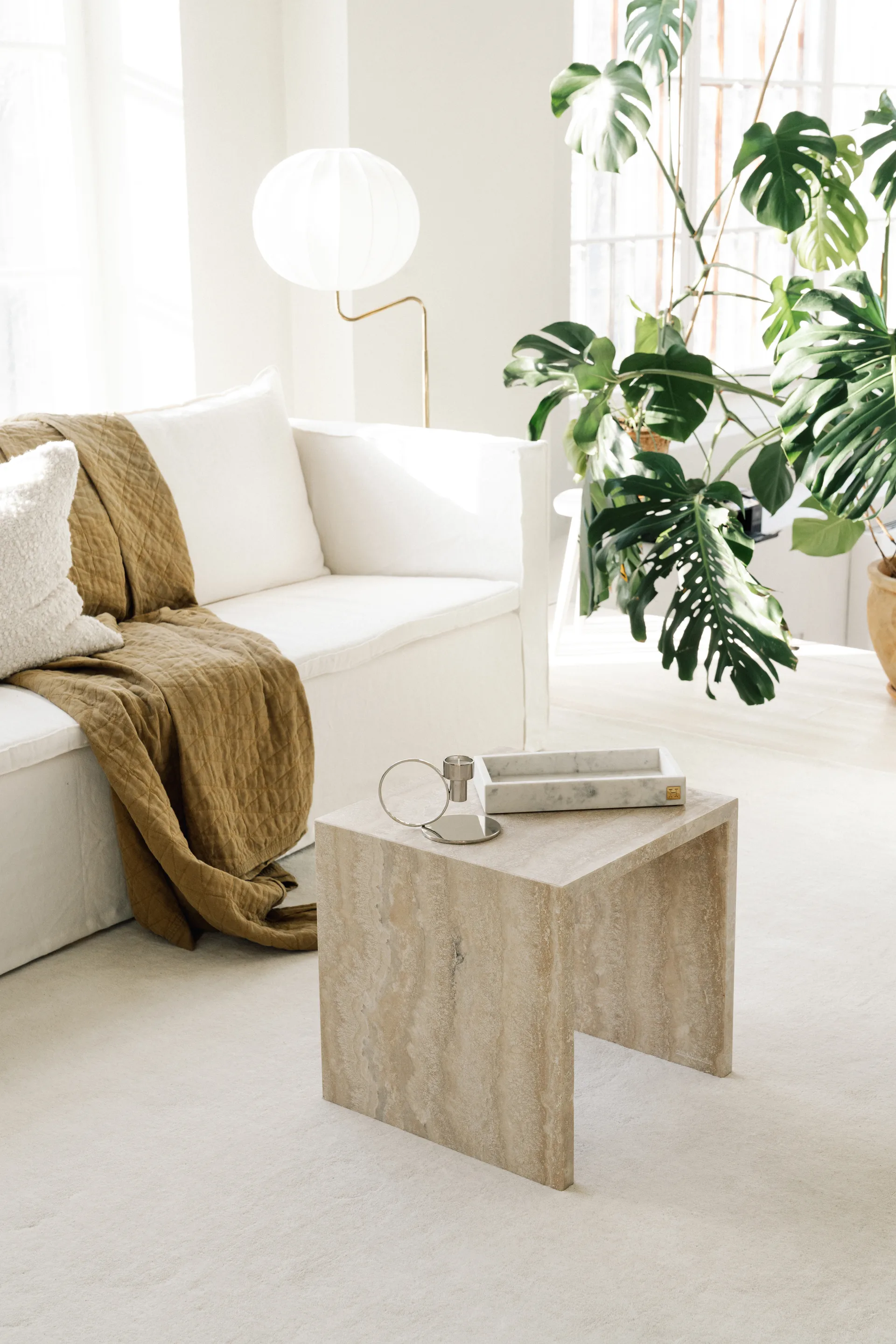 Insieme Kerzenhalter, Vernickeltes Messing Hilke Collection