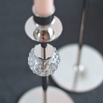 La Luna Kerzenhalter 30cm - Vernickeltes Messing und Glas - Hilke Collection