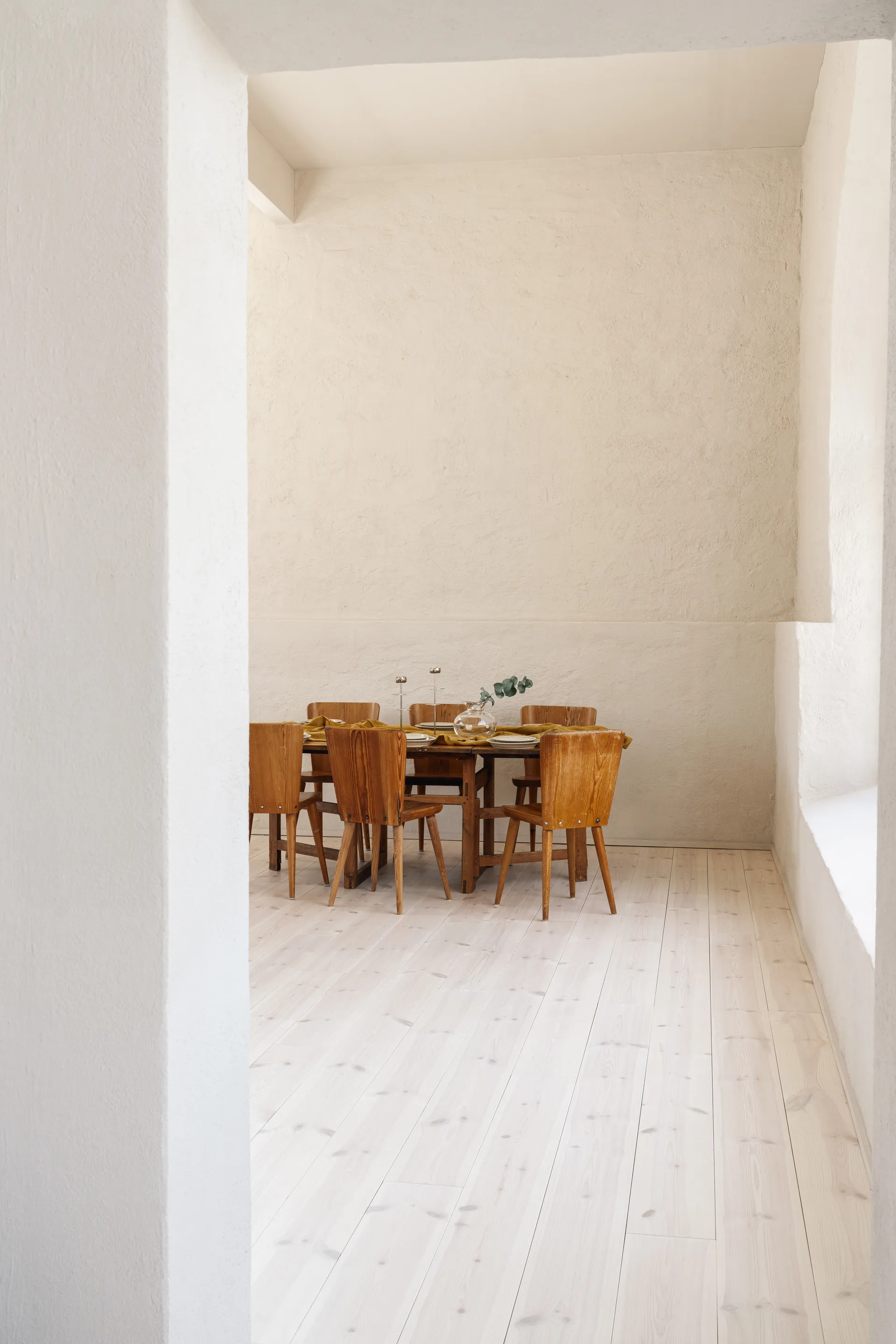 Ninfea Alta Kerzenhalter 40 cm, Vernickeltes Messing Hilke Collection