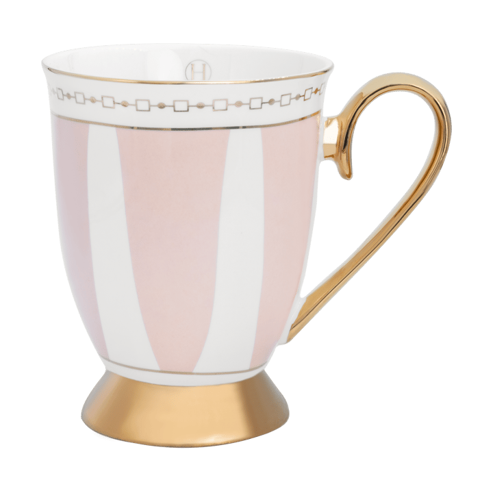 Strisce Rosa Tasse 28 cl - Rosa-Weiß-Gold - Hilke Collection