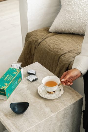 Strisce Tortora Tasse mit Untertasse - 22 cl - Hilke Collection