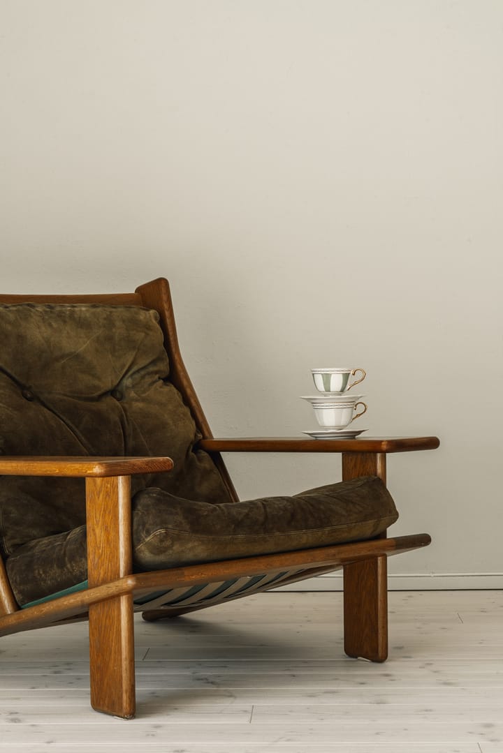 Strisce Tortora Tasse mit Untertasse, 22 cl Hilke Collection