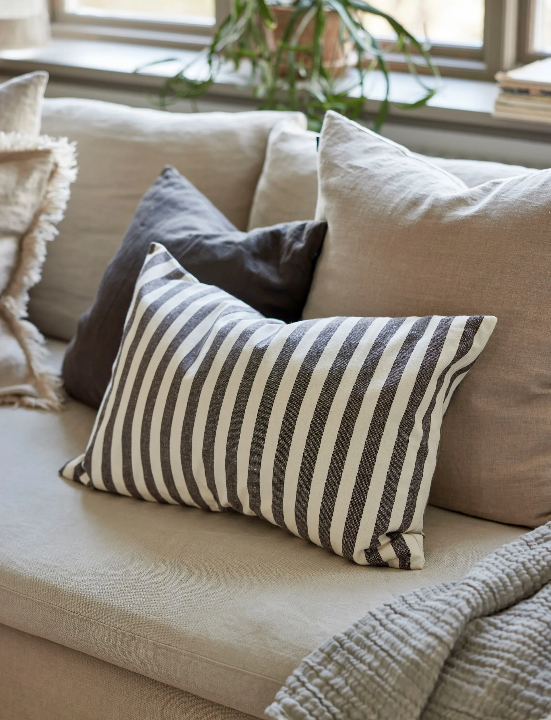 Bretagne Kissenbezug, Chocolate, 40x60 cm Himla