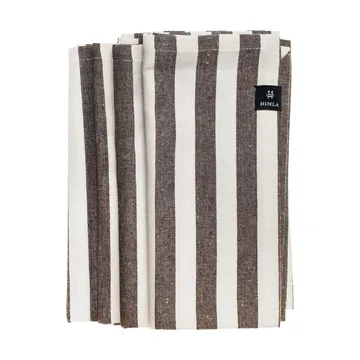 Bretagne Stoffserviette 50x50 cm 4er-Pack - Chocolate - Himla