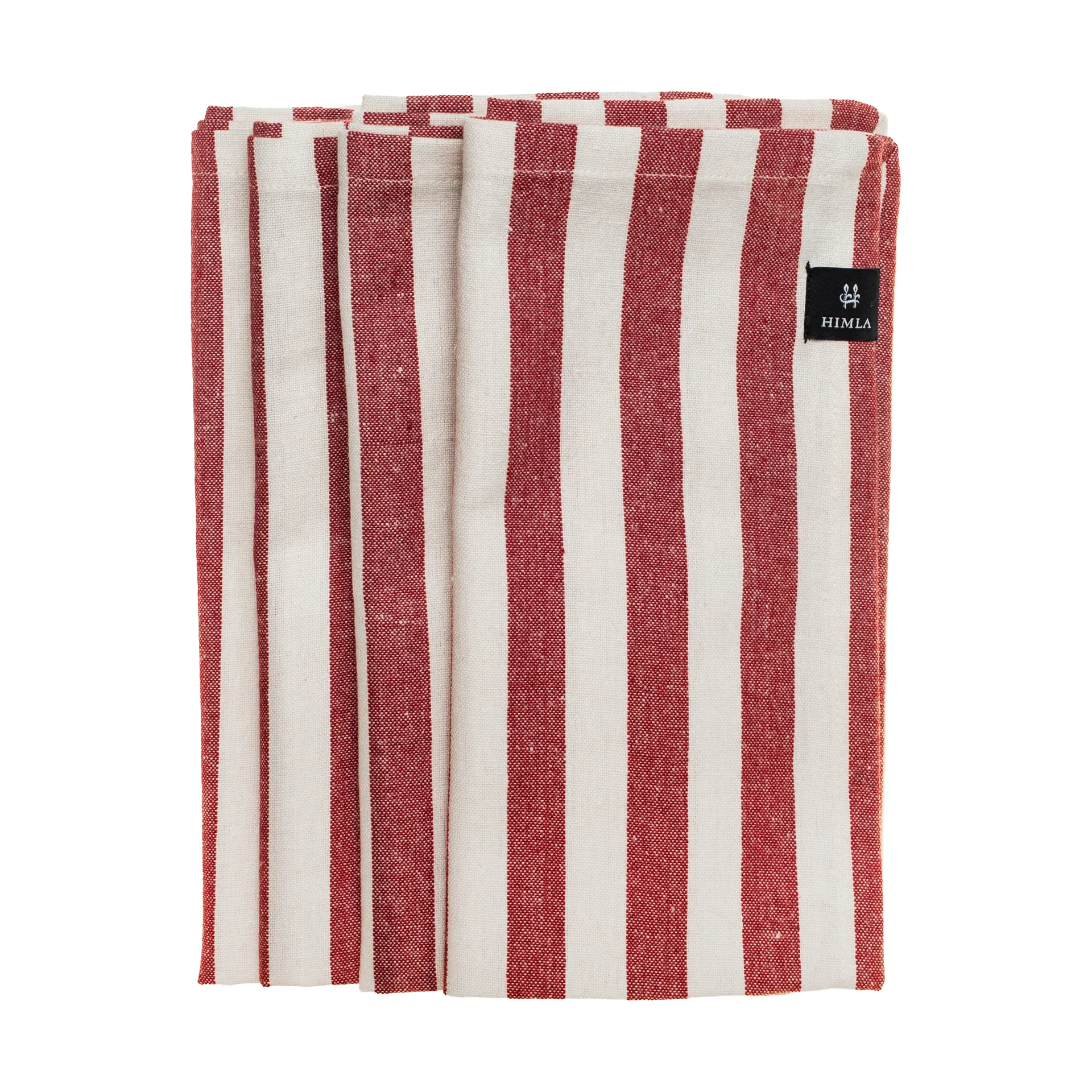 Bretagne Stoffserviette 50x50 cm 4er-Pack, Deep red Himla