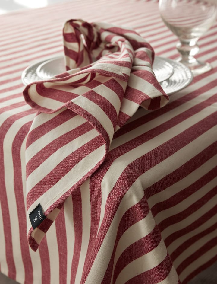 Bretagne Stoffserviette 50x50 cm 4er-Pack, Deep red Himla