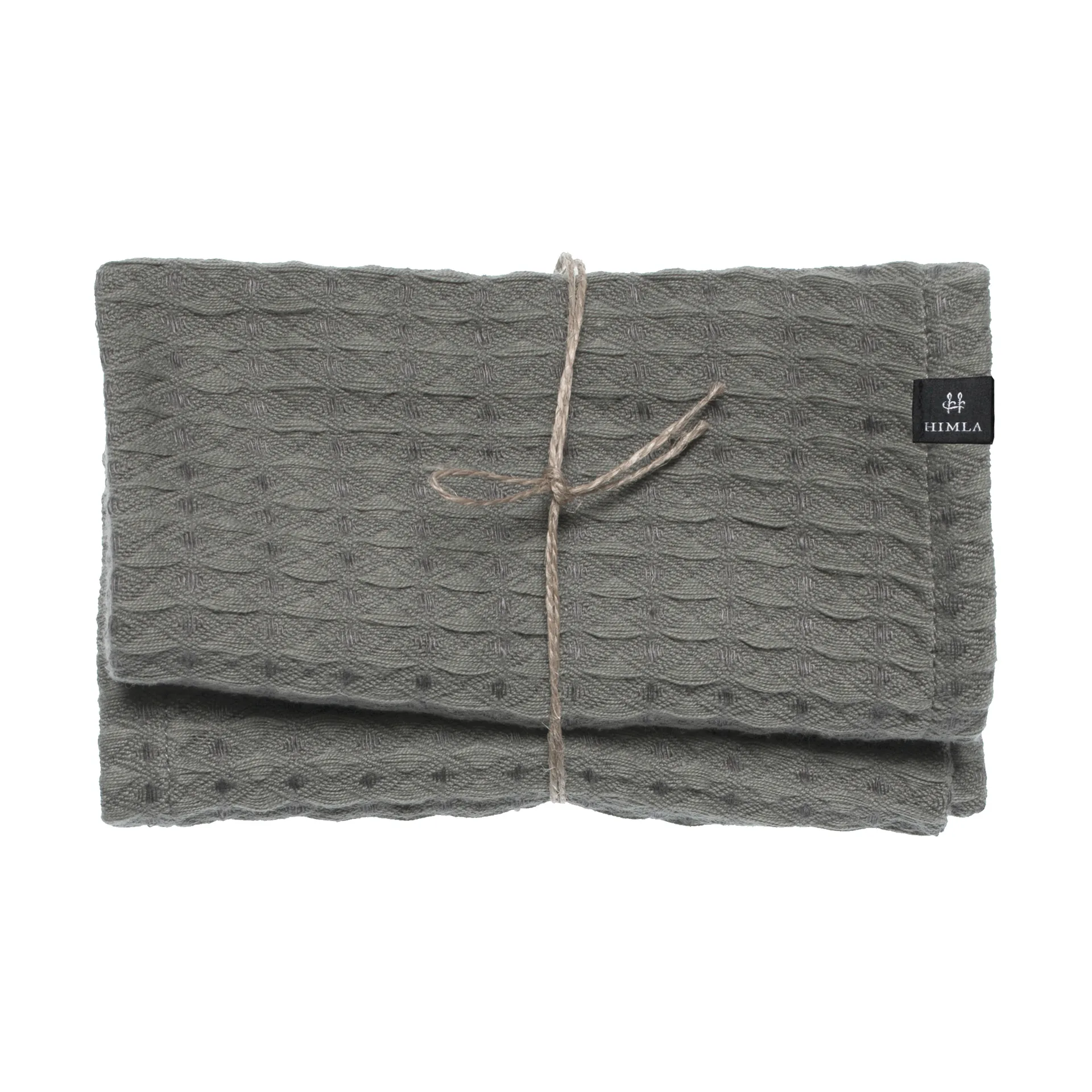 Ego Gästehandtuch 30 x 30cm 2er Pack, Charcoal Himla
