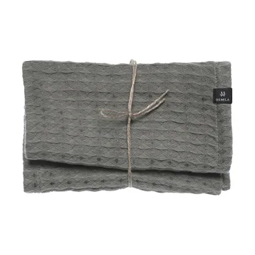 Ego Gästehandtuch 30 x 30cm 2er Pack - Charcoal - Himla