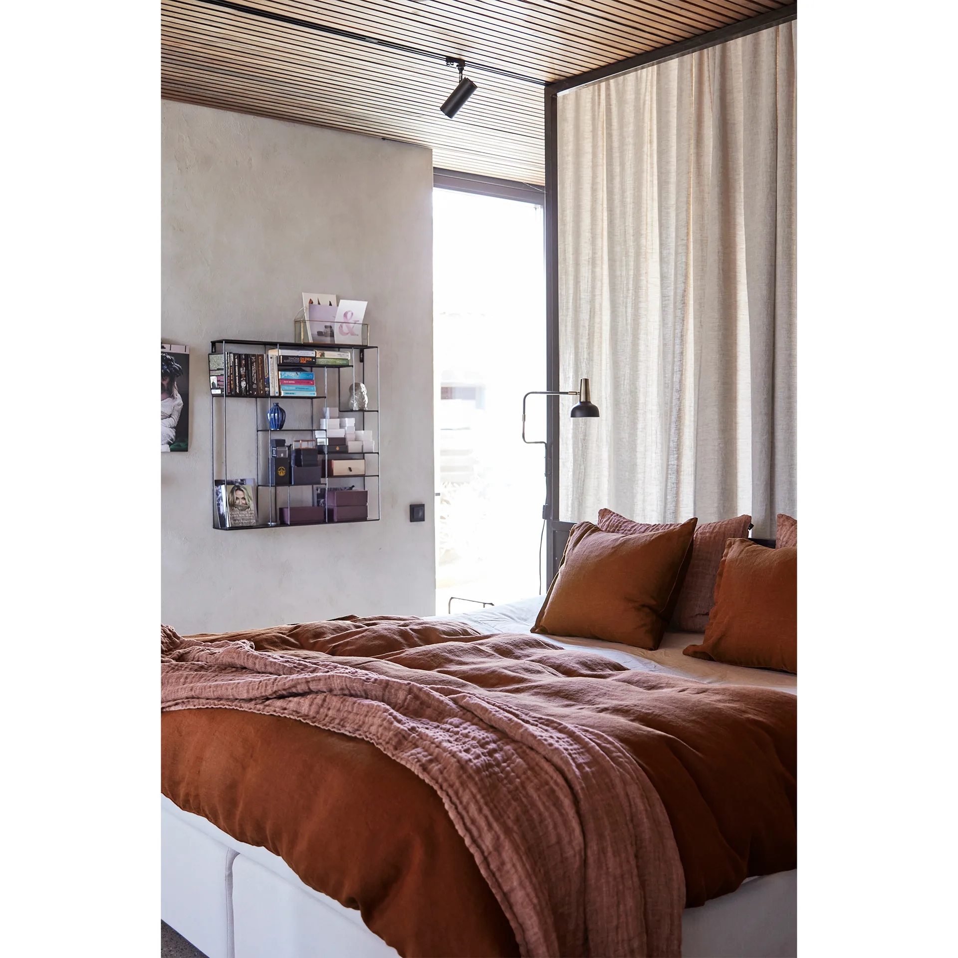 Hannelin Bettüberwurf rust 'n rose (braun), 160 x 260 Himla