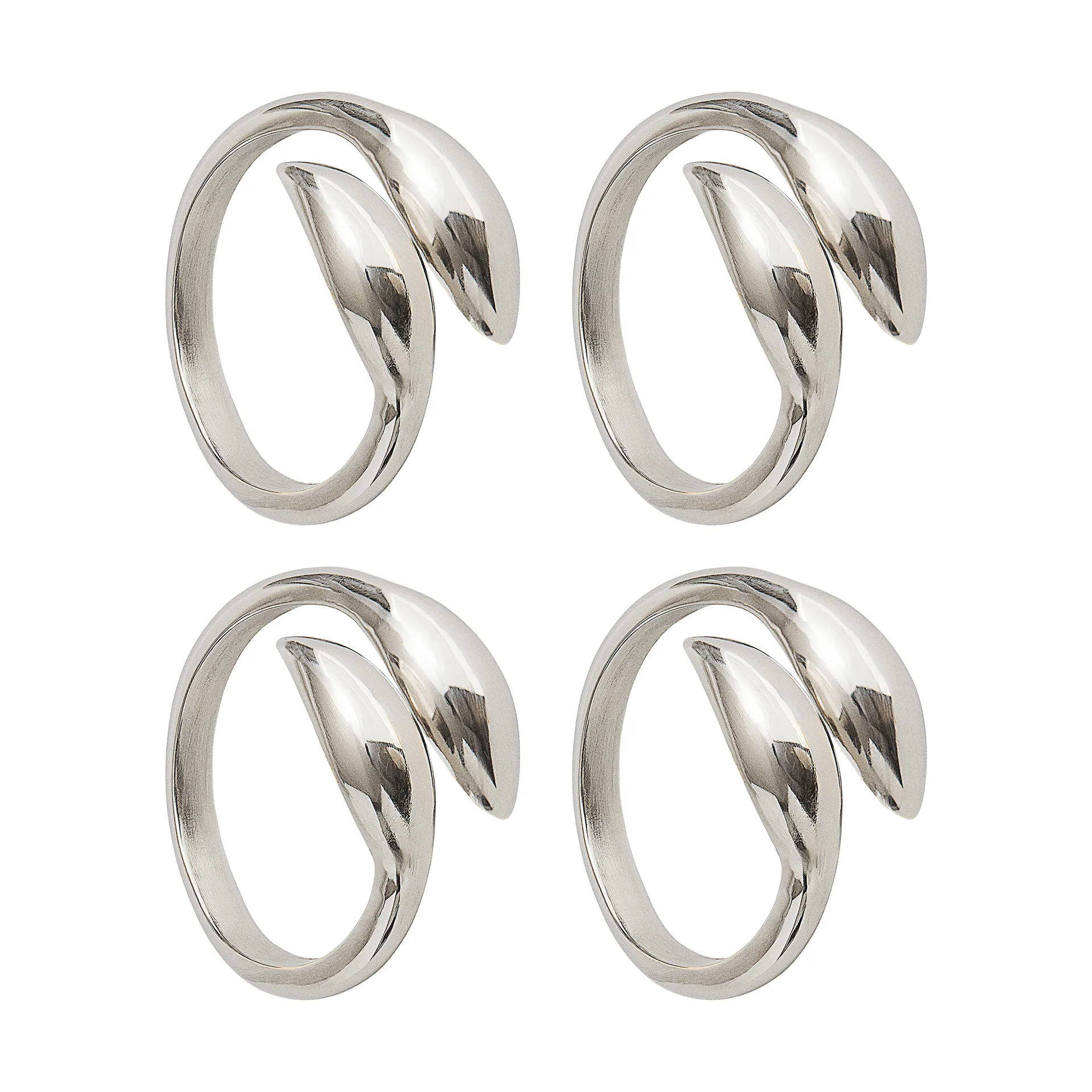 Inverness Serviettenring, Silber, 4er-Pack Himla