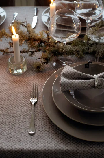 Julia Serviette 45 x 45cm 4er Pack - Pewter (grau) - Himla