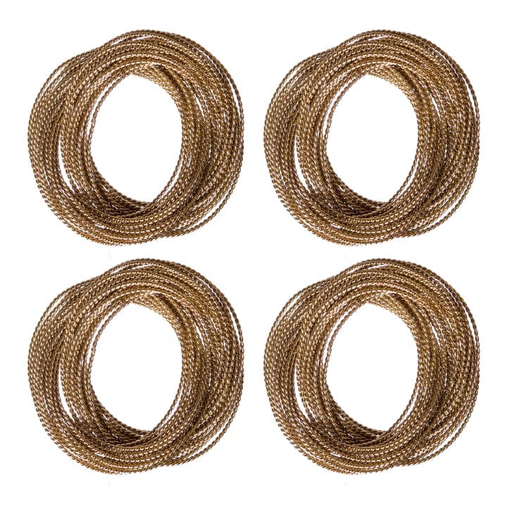 Kerala Serviettenring 4er Pack - Brons - Himla