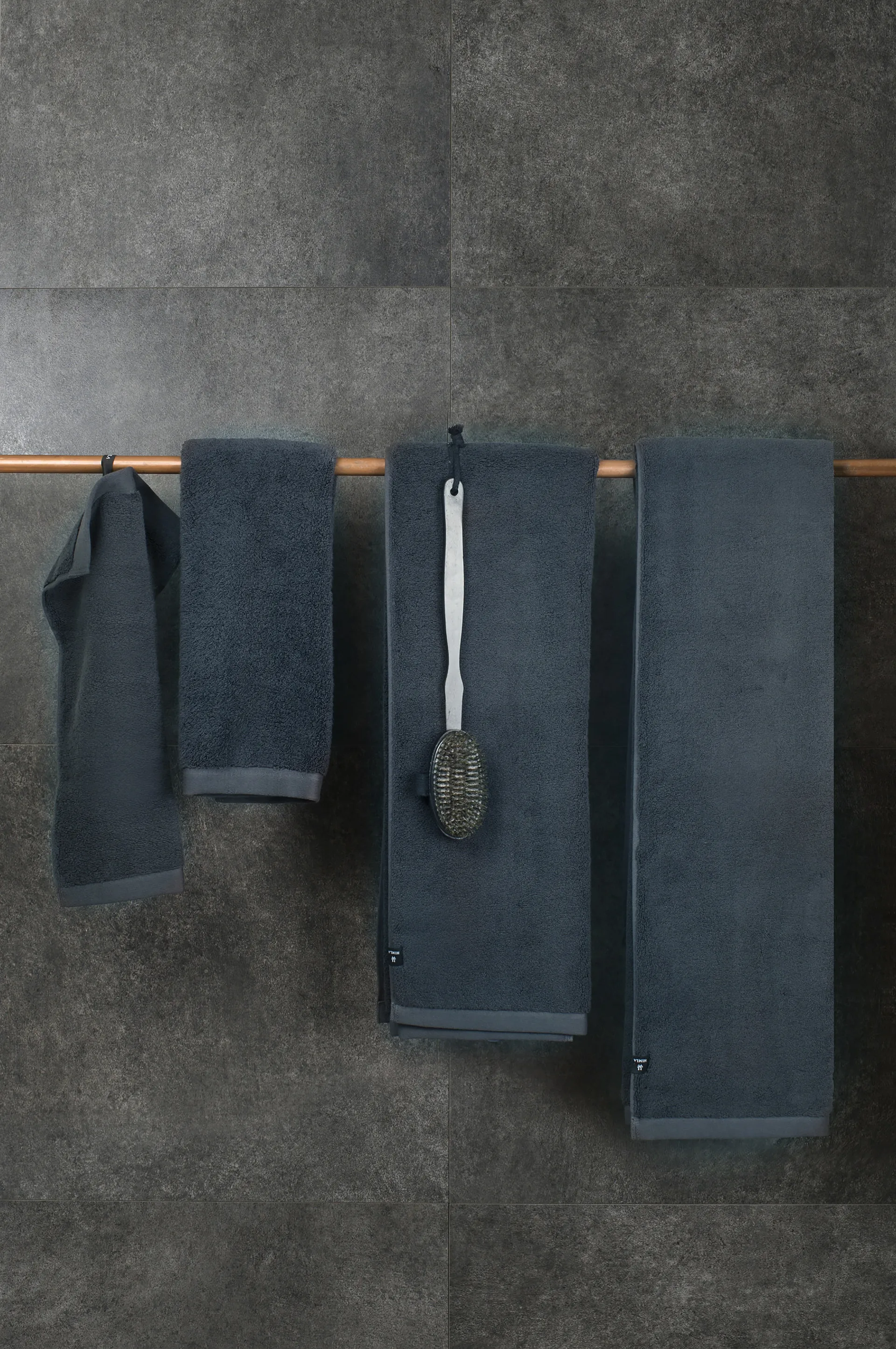 Maxime ökologisches Handtuch blue shadow, 70 x 140cm Himla