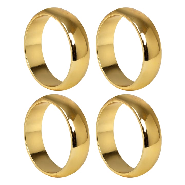 Monaco Serviettenring Ø 4 cm 4er-Pack - Brass - Himla