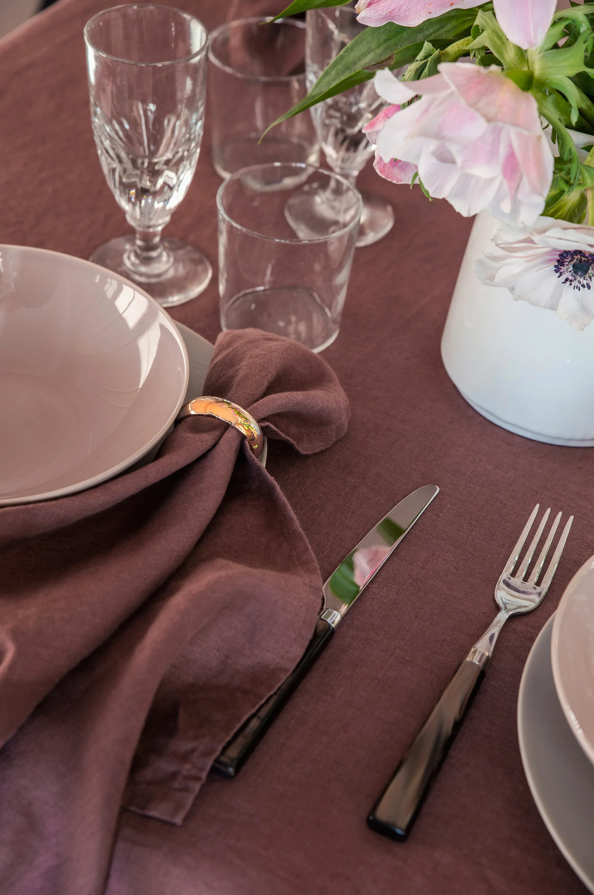 Monaco Serviettenring Ø 4 cm 4er-Pack, Brass Himla