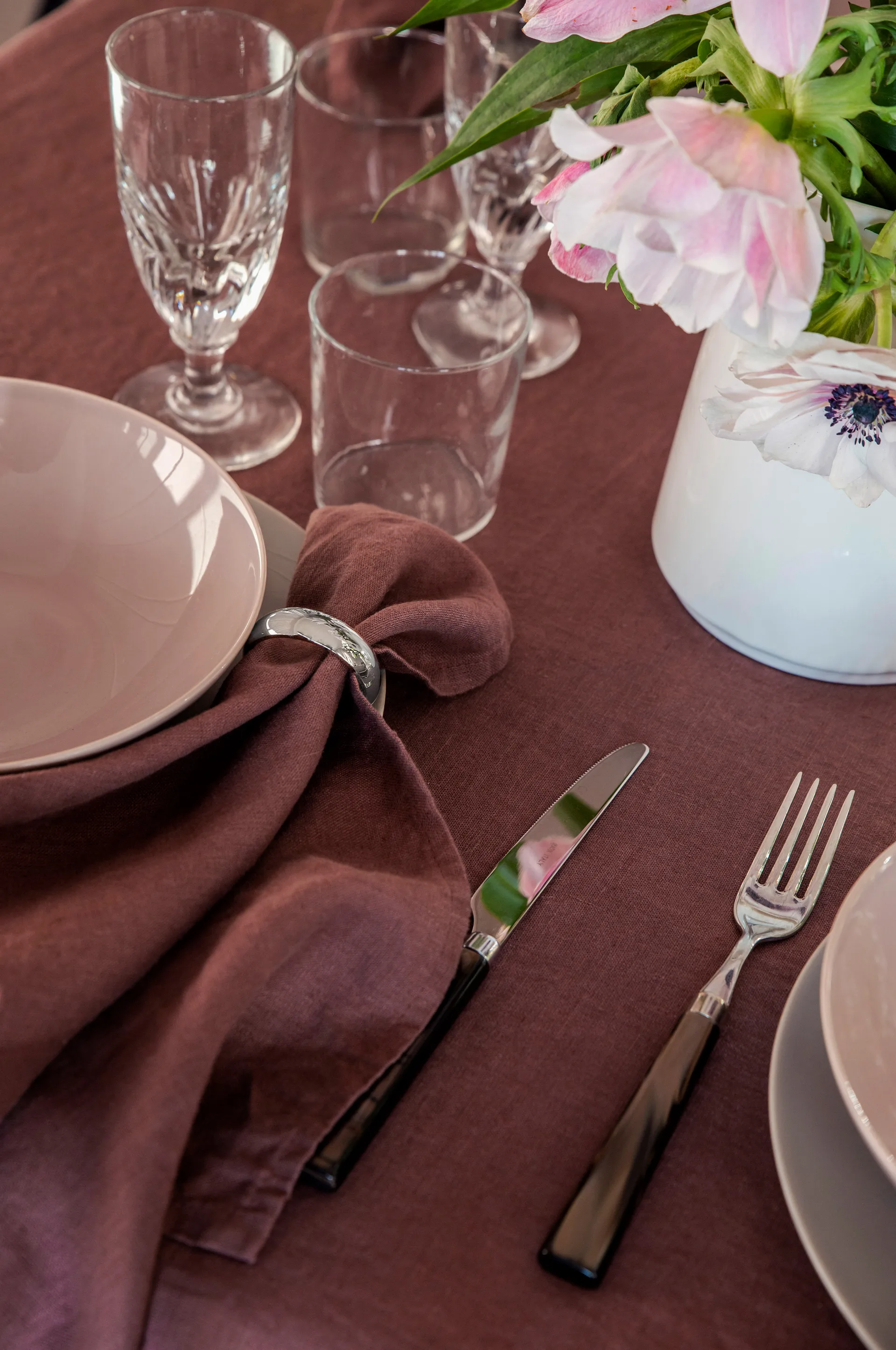 Monaco Serviettenring Ø 4 cm 4er-Pack, Silver Himla