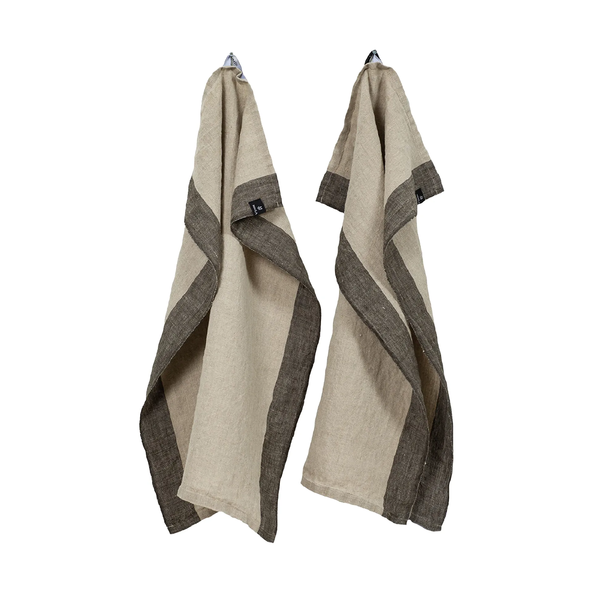 Randolf Geschirrtuch 50 x 70cm 2er Pack, Kohl-natural Himla