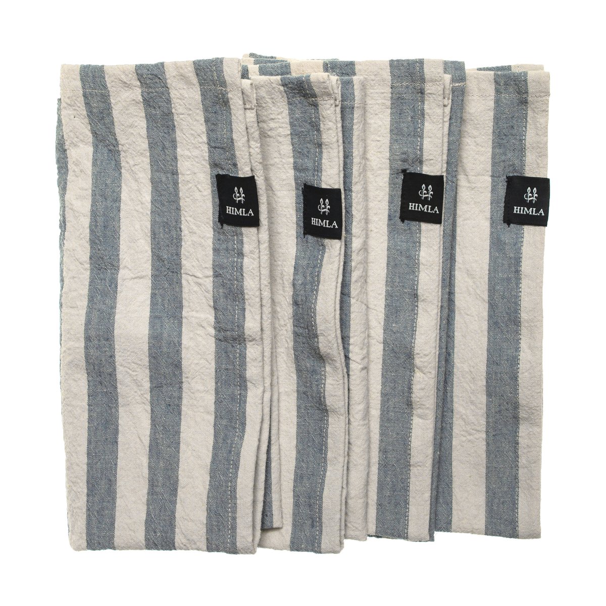 Himla Riviera Stoffserviette 45x45 cm 4er-Pack Azur