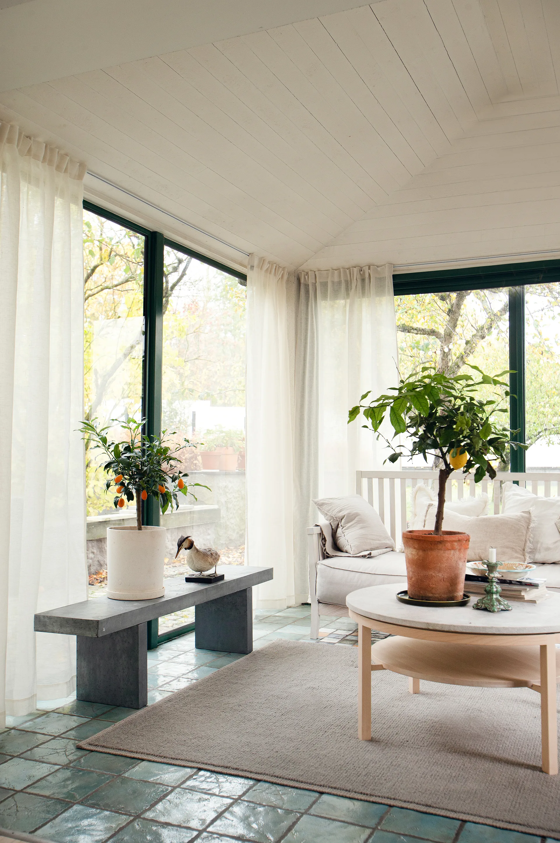 Skylight Gardine mit Faltband 140 x 290cm, Fog Himla