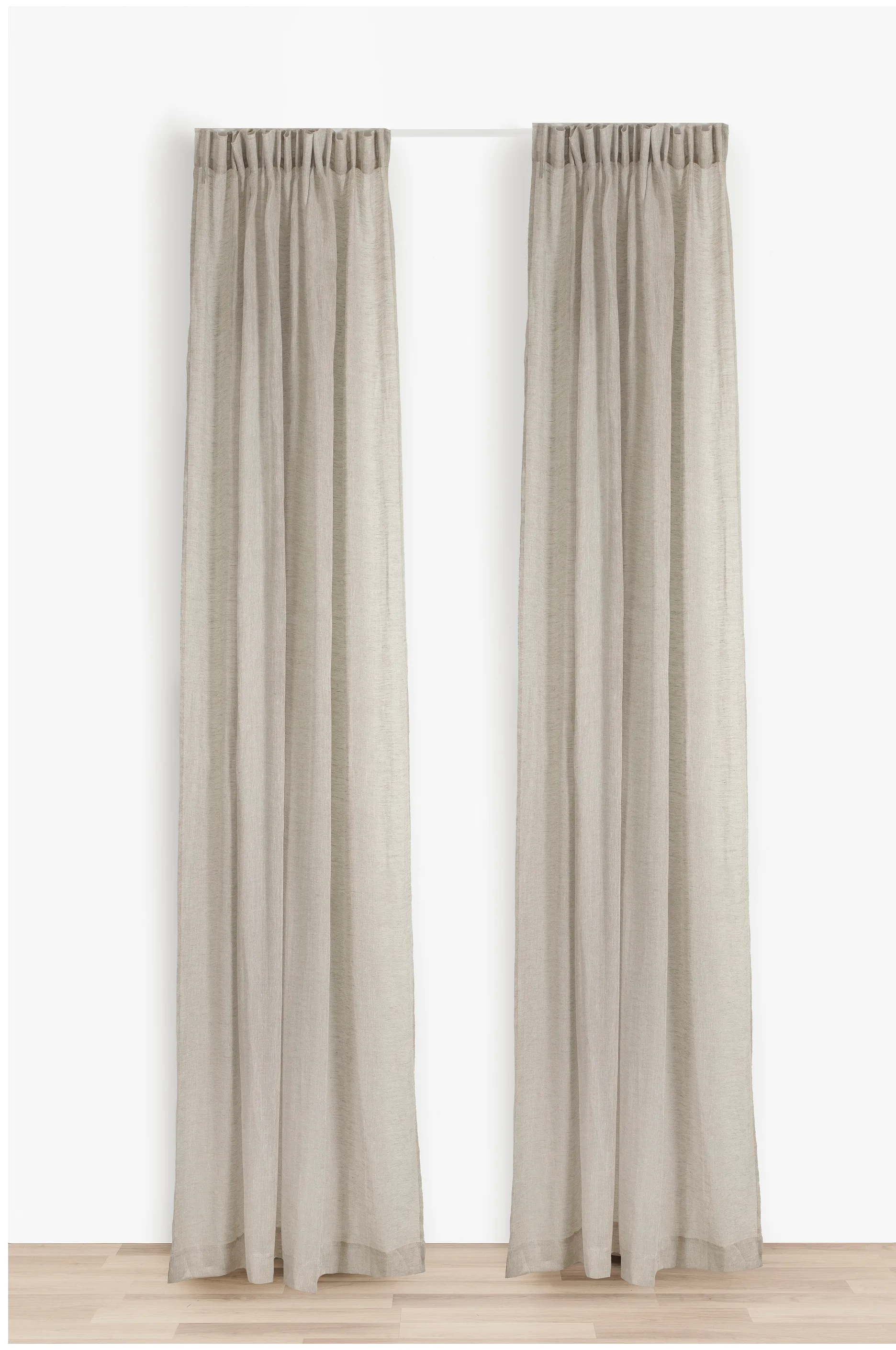 Skylight Gardine mit Faltband 140 x 290cm, Oatmeal Himla