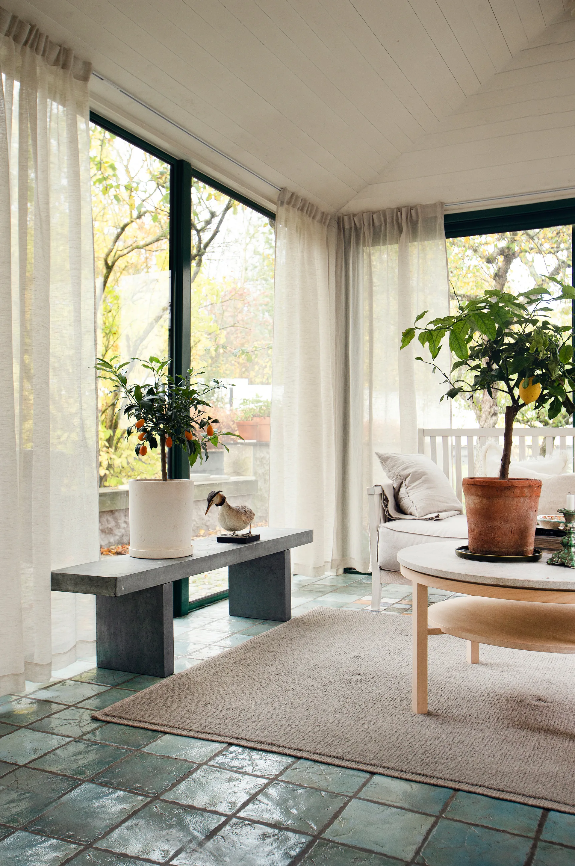 Skylight Gardine mit Faltband 140 x 290cm, Oatmeal Himla