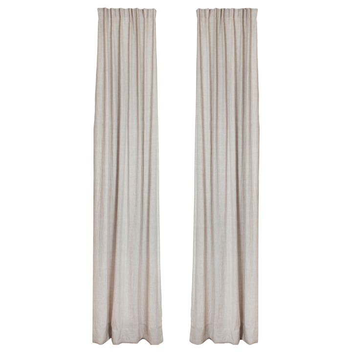 Sunshine Gardine mit Faltenband 140 x 290cm - Oatmeal (natur) - Himla