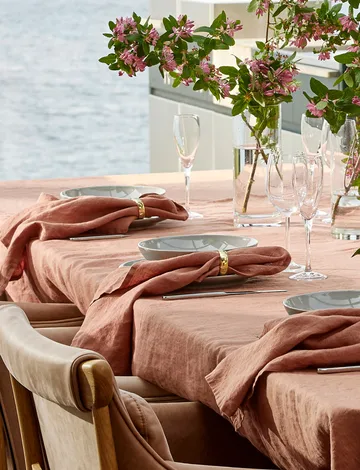 Sunshine Leinenservietten 4er-Pack - Grounded, 45x45 cm - Himla