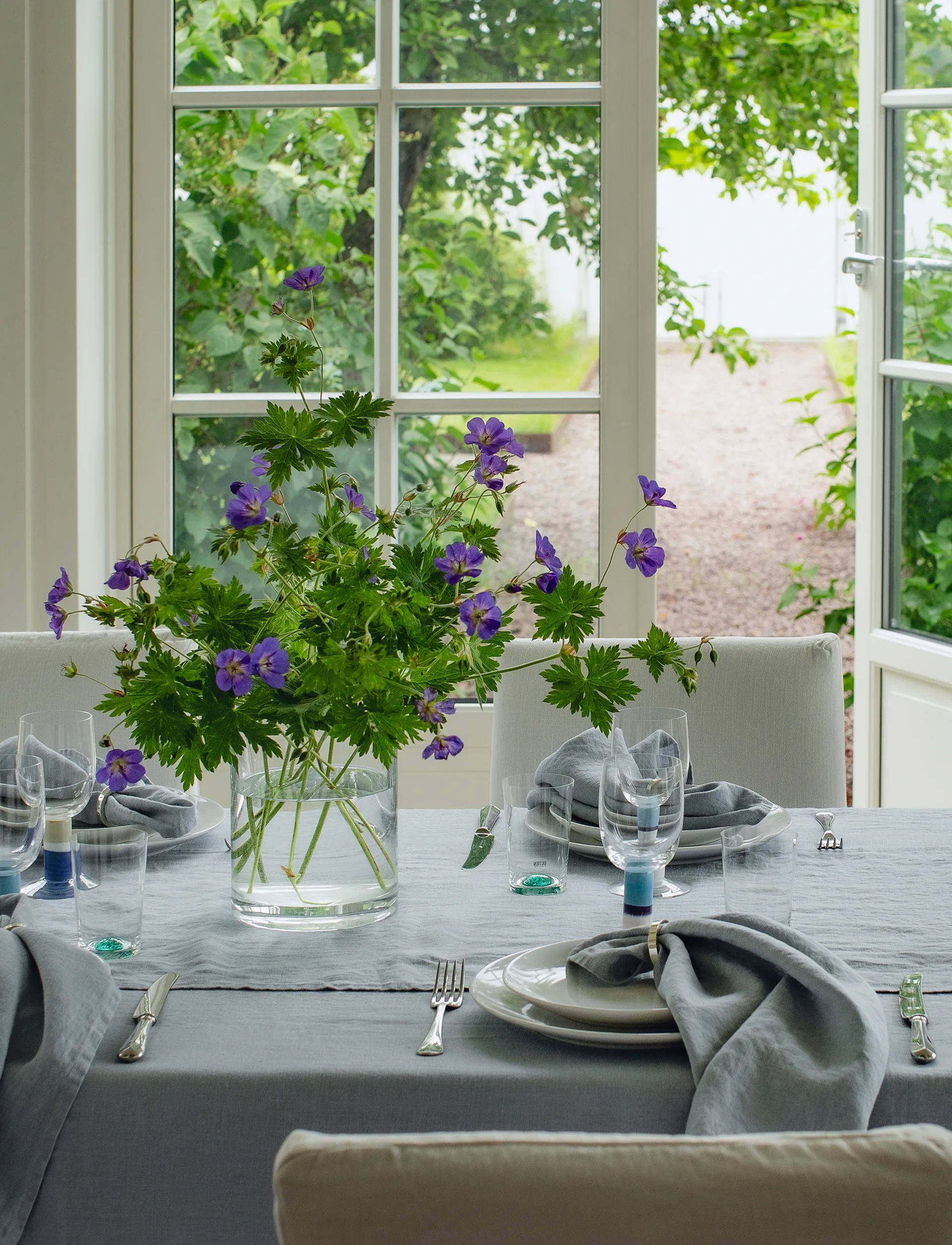 Sunshine Leinenservietten 4er-Pack, Heavenly, 45x45 cm Himla