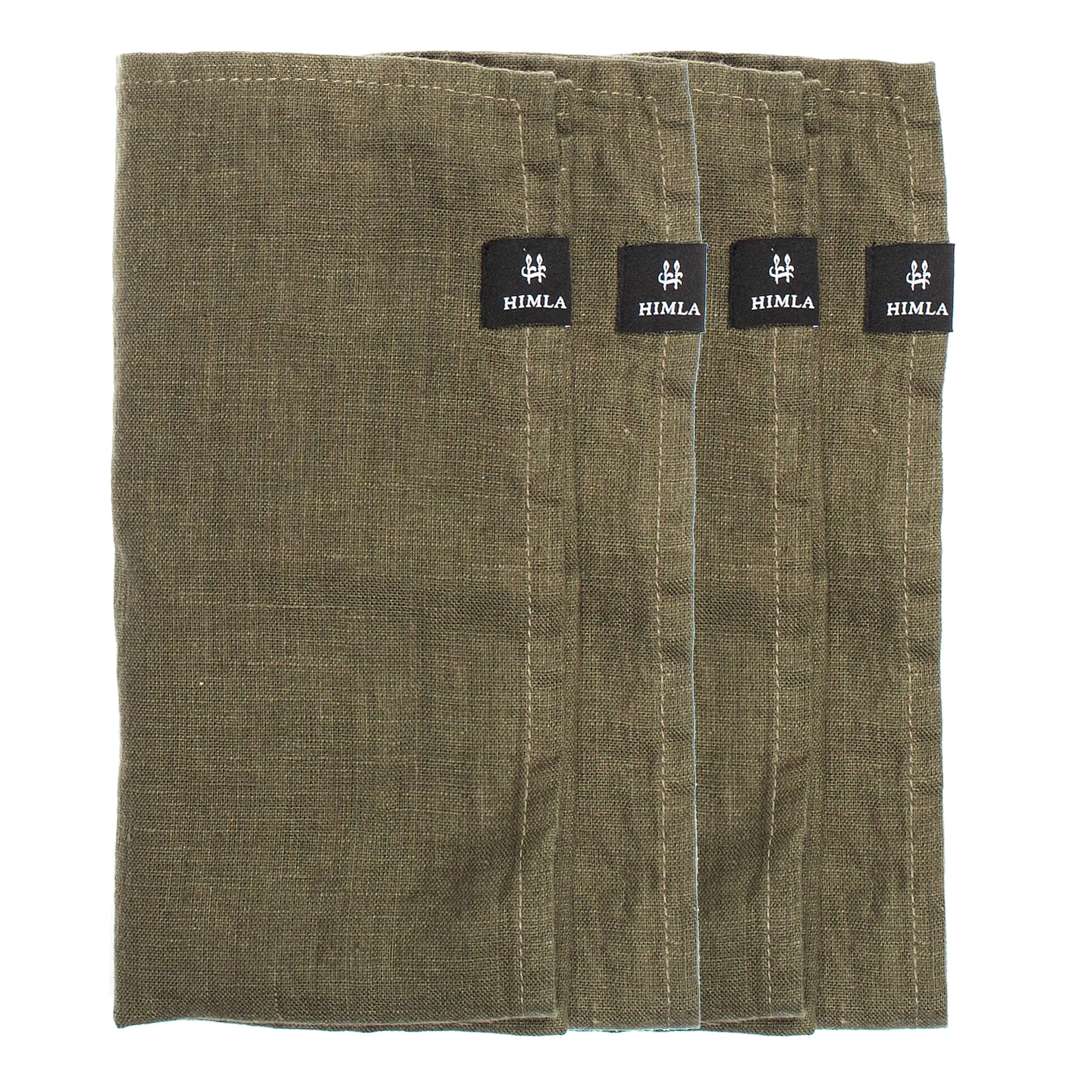 Sunshine Leinenservietten 4er-Pack, Khaki Himla