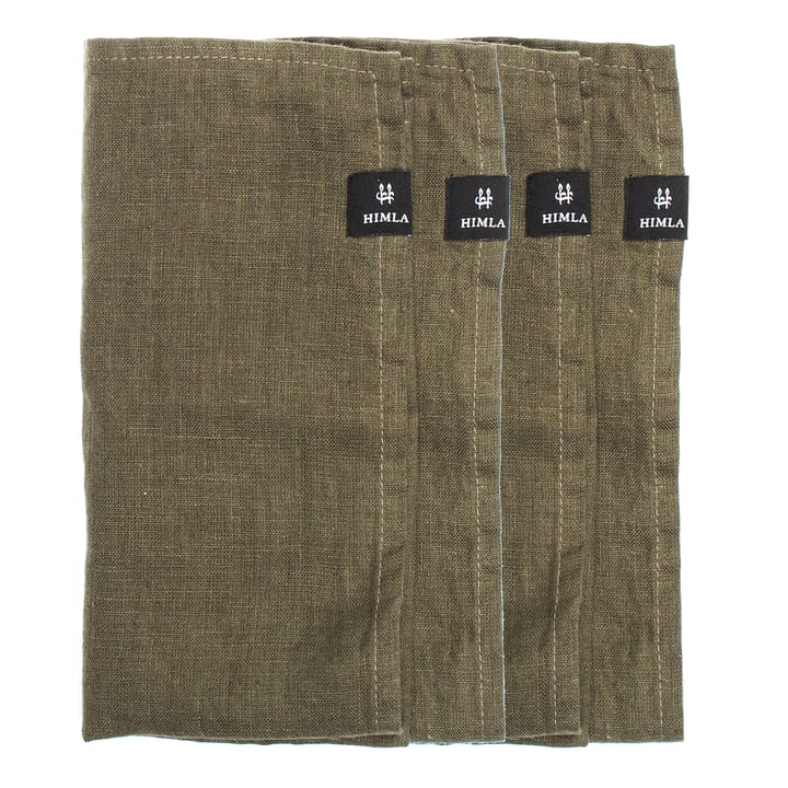 Sunshine Leinenservietten 4er Pack - Khaki - Himla