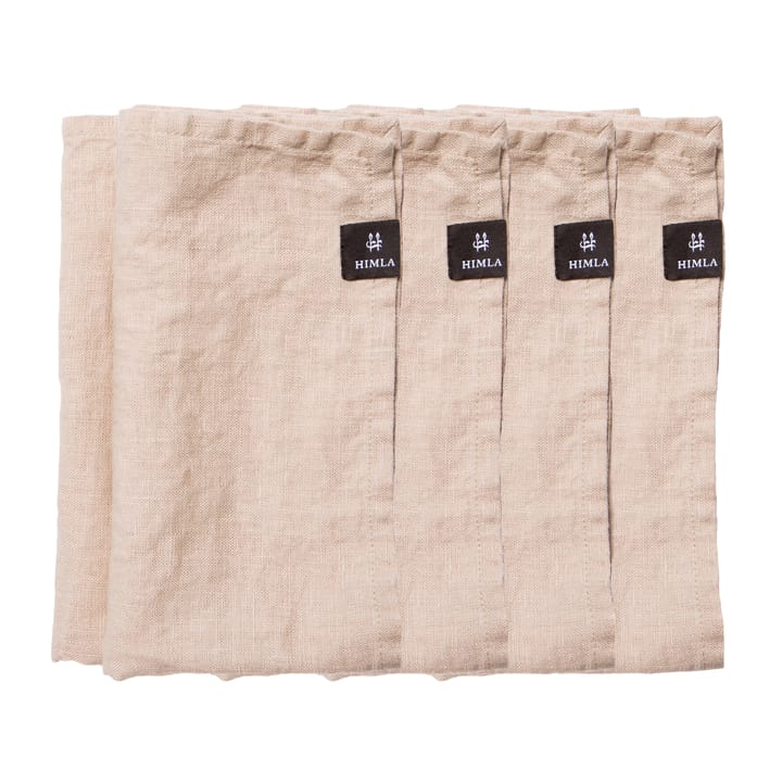 Sunshine Leinenservietten 4er Pack - Mind (beige) - Himla