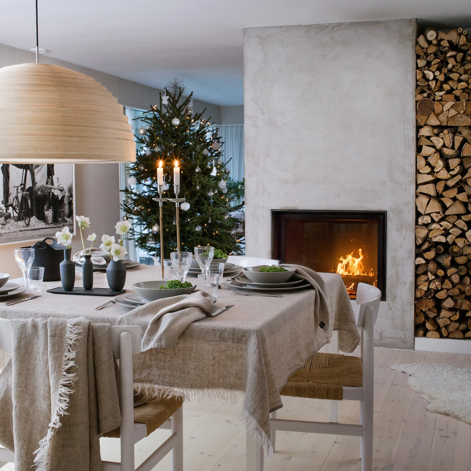 Sunshine Leinenservietten 4er-Pack, Natur (beige) Himla