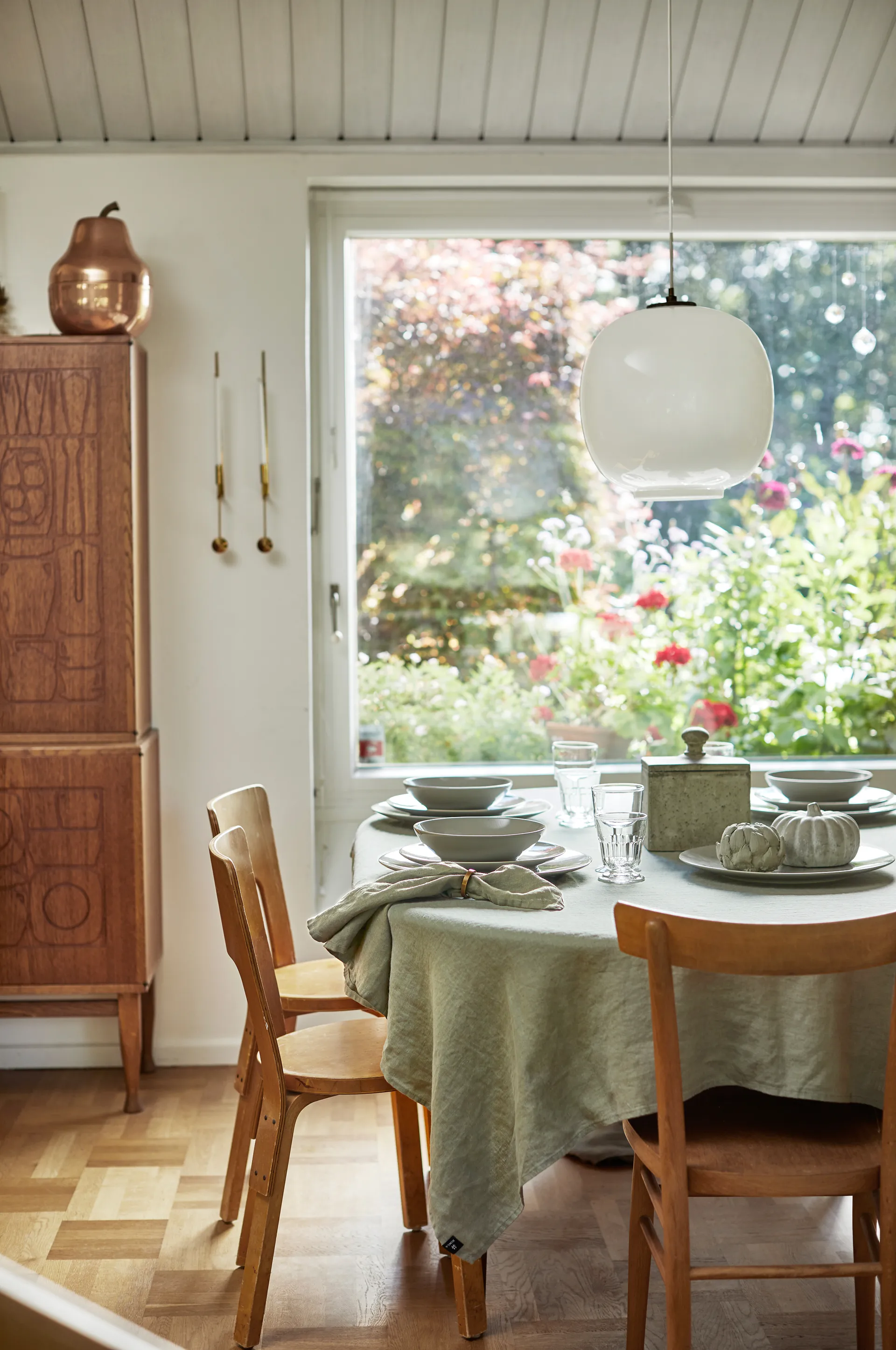 Sunshine Leinenservietten 4er-Pack, Sage Himla