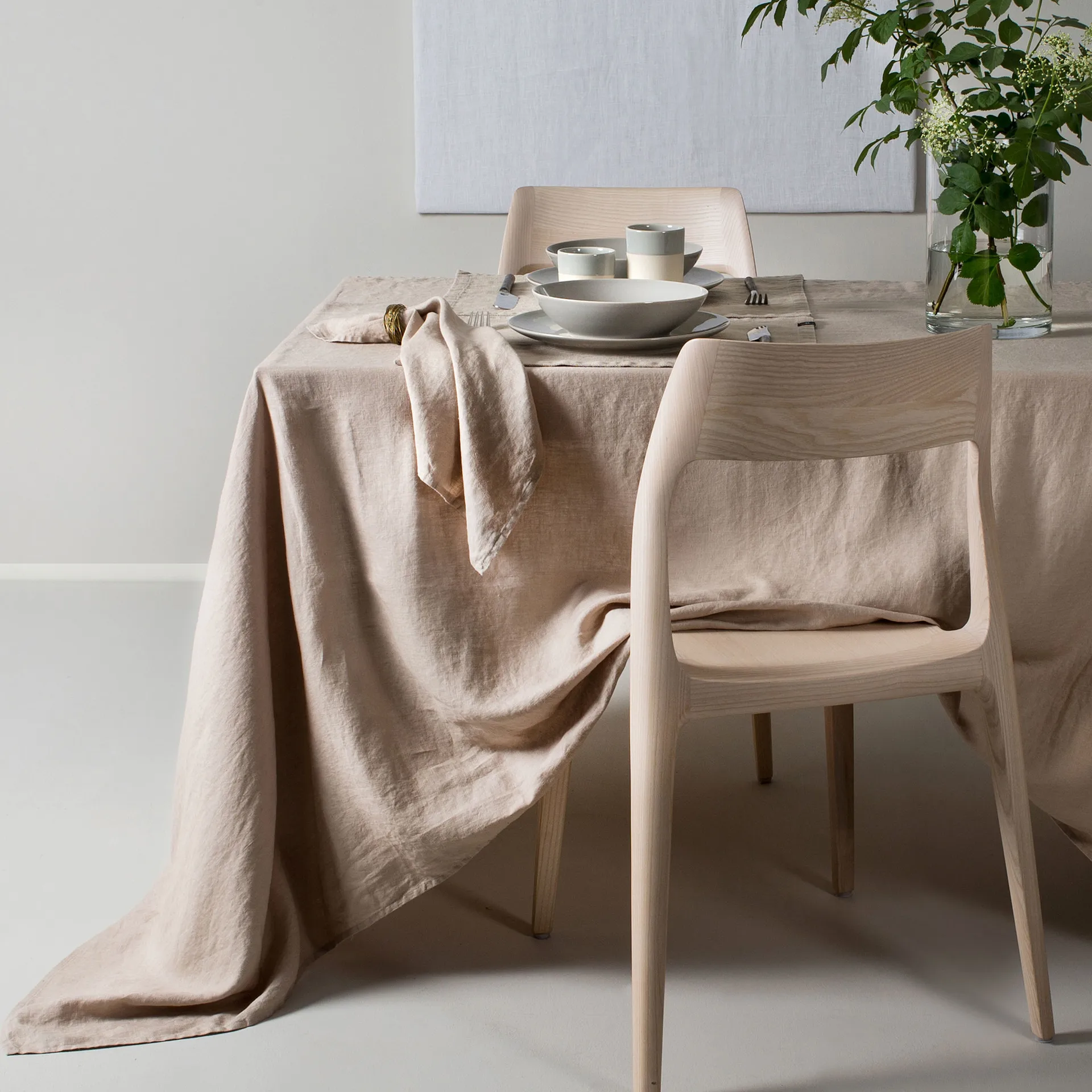 Sunshine Tischtuch 140 x 330cm, Mind (beige) Himla