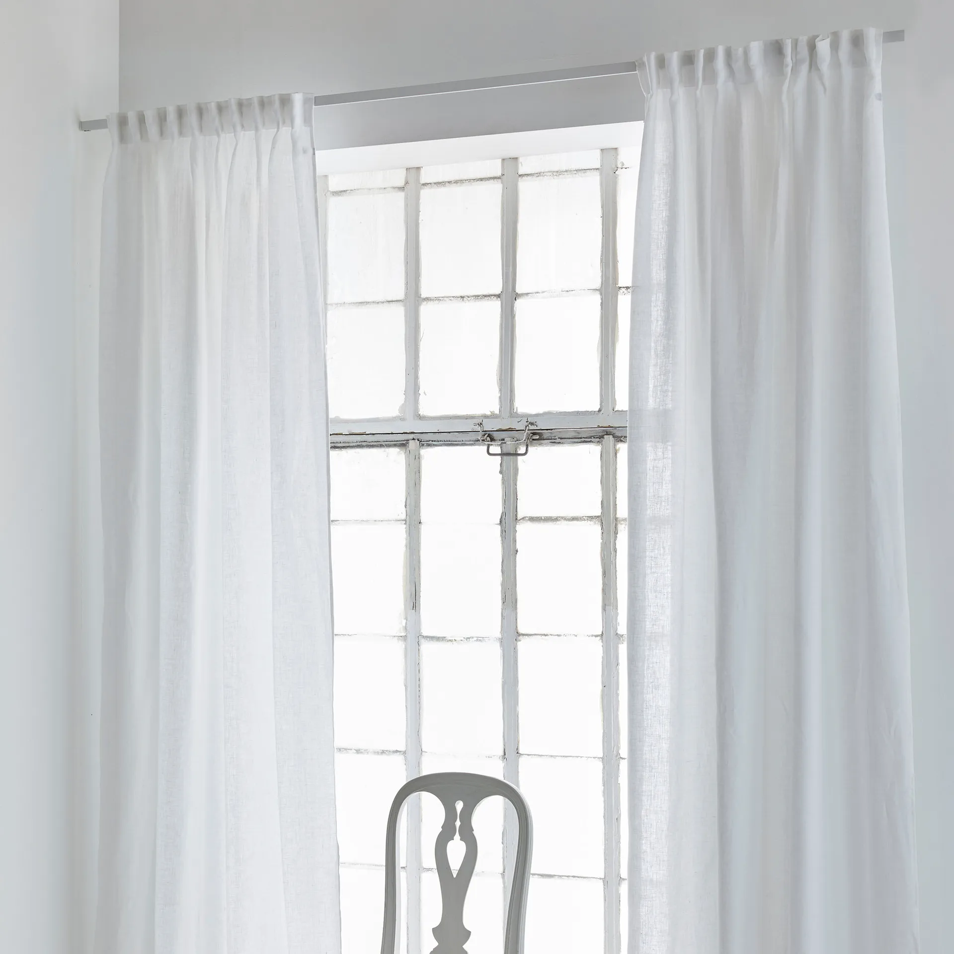 Twilight Gardine mit Faltband 140 x 290cm, White Himla